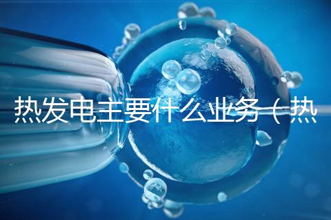 熱發電主要什么業務（熱 發電）