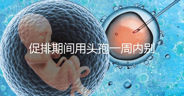 促排期間用頭孢一周內別喝酒，基礎卵泡少能不能吃了解下